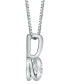 Diamond (1/10 ct. t.w.) Energy Pendant in 14k White, Yellow or Rose Gold