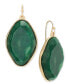 ფოტო #1 პროდუქტის Oval Color Stone Drop Earrings, Created for Macy's