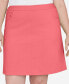 Plus Size A Touch Of Tropical Solid Skort