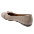 Фото #5 товара Trotters Sylvia T2166-117 Womens Gray Extra Wide Leather Ballet Flats Shoes 11