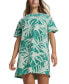 Фото #1 товара Women's Essential Palm Resort Short-Sleeve T-Shirt Dress