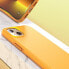 Фото #3 товара Чехол для смартфона CHOETECH PC0112-MFM-YE (Made For Magsafe) - помаранчевый