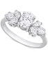 Фото #1 товара Moissanite Mixed-Cut Engagement Ring (2 ct. t.w.) in 10k White Gold