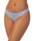 ფოტო #1 პროდუქტის Modern Lace Satin-Trim Thong Underwear DK5013