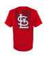 ფოტო #3 პროდუქტის Big Boys Red St. Louis Cardinals Curveball T-shirt