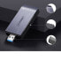 Фото #10 товара Картридер UGreen для карт памяти SD / micro SD / CF / MS с разъемом USB 3.0 - серый