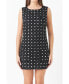 ფოტო #1 პროდუქტის Women's Floral Embellishment Tweed Mini Dress