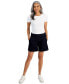 ფოტო #1 პროდუქტის Women's Denim Mid-Rise Pull-On Shorts, Created for Macy's