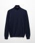 Фото #7 товара Men's 100% Merino Wool Turtleneck Sweater