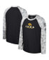 ფოტო #1 პროდუქტის Big Boys Black, Camo Iowa Hawkeyes OHT Military-Inspired Appreciation Dark Star Raglan Long Sleeve T-shirt