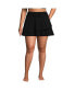 ფოტო #1 პროდუქტის Plus Size Chlorine Resistant High Waisted Tulip Hem Swim Skort Swim Bottoms