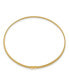 ფოტო #2 პროდუქტის 18k Yellow Gold and Textured 7.25mm Cuff Bangle Bracelet