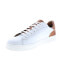 Фото #4 товара Bruno Magli Raffaele BM1RFLG0P Mens White Leather Lifestyle Sneakers Shoes 7.5