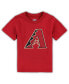 ფოტო #1 პროდუქტის Toddler Boys and Girls Red Arizona Diamondbacks Team Crew Primary Logo T-shirt