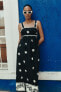 Фото #1 товара Платье миди с принтом ZARA