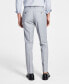 Фото #3 товара Men's Slim-Fit Wool Sharkskin Suit Pants, Created for Macy's