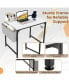 Фото #7 товара 32 Inch Computer Desk Small Home Office Desk with Charging Station