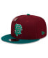 Фото #3 товара Men's Cardinal/Green San Francisco Giants Strawberry Big League Chew Flavor Pack 9FIFTY Snapback Hat
