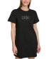 Women's Short-Sleeve Long Logo T-Shirt Dress