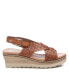 ფოტო #2 პროდუქტის Women's Wedge Sandals By Medium Brown