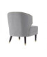 Фото #12 товара Cybele Velvet Channel Back Accent Chair with Nailhead Trim