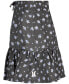 Детская юбка из ткани с принтом для девочек Hurley Big Girls Printed Woven Twill Skirt K0rshadow, XLARGE - фото #4