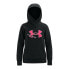 Hooded Sweatshirt for Girls Under Armour Fleece Logo Black