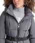 Фото #8 товара Womens Maxi Belted Hooded Puffer Coat