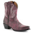 Ferrini Molly Snip Toe Cowboy Womens Purple Casual Boots 6231148