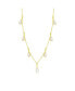 Фото #1 товара Etoielle yellow Gold Tone Teardrop CZ Charm Necklace