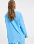 Topshop co-ord oversized mensy blazer in turquoise