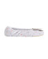 ფოტო #2 პროდუქტის Isotoner Embroidered Terry Ballerina Slipper, Online Only