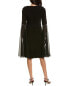 Teri Jon By Rickie Freeman Oversized Bell-Sleeve Dress Women's