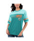 Фото #1 товара Women's Aqua Miami Dolphins Track T-shirt