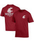 Men's Crimson Washington State Cougars Stack 2-Hit T-shirt