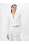 Kadın Blazer Ceket Kırık Beyaz 4sak50015uw