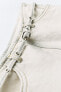 Фото #8 товара Джинсовая юбка trf с поясом ZARA