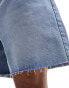 Kyo The Brand denim longline board shorts in light blue wash