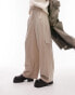 Фото #8 товара Topshop Tailored flanel utility style trouser in beige marl