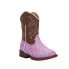 Roper Glitter Blast Square Toe Cowboy Toddler Girls Purple Casual Boots 09-017-