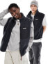 New Balance Home Again sherpa gilet in black - exclusive to ASOS