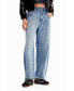 Women's Double-waistband balloon jeans