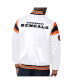 Фото #2 товара Men's White Cincinnati Bengals Satin Full-Snap Varsity Jacket