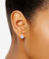 ფოტო #2 პროდუქტის Cubic Zirconia Teardrop Huggie Hoop Earrings, Created for Macy's