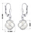 Elegant dangling earrings with Swarovski ® Pearl SILVEGOBP31644