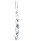 ფოტო #5 პროდუქტის Diamond Swirl Pendant Necklace (1/3 ct. t.w.) in 14k White Gold