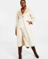 Фото #1 товара Women's Faux-Suede Faux-Fur-Lined Coat