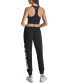 ფოტო #5 პროდუქტის DKNY Women's Exploded Logo Cuff Jogger Pants