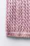 Foil knit top