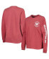 Фото #1 товара Women's Red Washington Nationals Team Pigment Dye Long Sleeve T-shirt